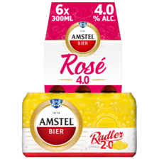 Amstel radler of rosé bier*